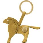 Goldene Elegante Gretchen Schlüsselanhänger & Taschenanhänger gebürstet aus Metall für Damen 