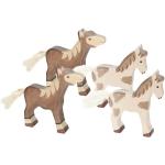 Beige Nemmer Pferde & Pferdestall Puppenhäuser aus Holz 4-teilig 