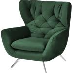 pop Hochlehnsessel - grün - Materialmix - 100 cm - 106 cm - 95 cm - Polstermöbel > Sessel > Ohrensessel