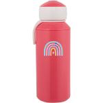 Pop-Up Trinkflasche Mepal | Wasserflasche Für Jungen Und Mädchen Kita, Schule + Kindergarten Regenbogen Motiv Mit Herzen
