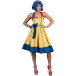 Bunte Funny Fashion 50er Jahre Kostüme für Damen Größe XL 