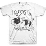 Weiße Popeye T-Shirts für Herren Größe 3 XL 