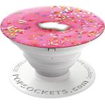 Pinke PopSockets Popsockel mit Donut-Motiv mit Ständer 