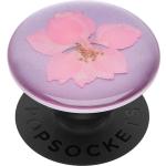 Pinke Blumenmuster PopSockets Popsockel mit Ständer 
