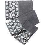Reduzierte Silberne Moderne Handtücher Sets aus Baumwolle 3-teilig 