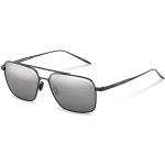 Silberne Porsche Design Verspiegelte Sonnenbrillen aus Metall 