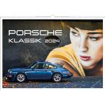 Reduzierte Bunte Porsche Wandkalender mit Landschafts-Motiv 