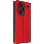 Rote Elegante Xiaomi Redmi Note 13 Pro Hüllen Art: Flip Cases aus Kunstleder 