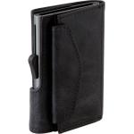 Graue Retro Portemonnaies & Wallets aus Leder mit RFID-Schutz 