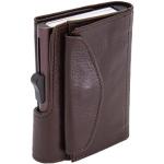 Braune Retro Portemonnaies & Wallets mit RFID-Schutz 