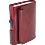 Rote Retro Portemonnaies & Wallets mit RFID-Schutz 