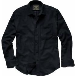 Portuguese Flannel Herren Jackenhemd Regular Fit Kentkragen Blau einfarbig