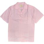 Portuguese Flannel, Subtile Jacquard Rosa Baumwollhemd Pink, Herren, Größe: M