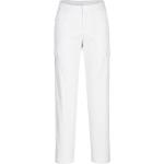 Weiße Unifarbene Portwest Freizeithosen aus Baumwolle für Damen Größe M 