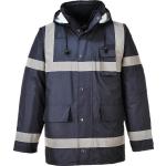 Blaue Gesteppte Portwest Herrenarbeitsjacken & Herrenbundjacken mit Knopf aus Fleece Größe 4 XL für den für den Winter 