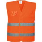 Orange Atmungsaktive Portwest Warnwesten & Sicherheitswesten mit Klettverschluss aus Mesh Größe XL 