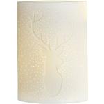 Weiße Gilde Nachttischlampen & Nachttischleuchten mit Hirsch-Motiv aus Porzellan E14 