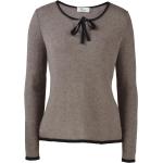 Graue Kaschmir-Pullover aus Wolle für Damen Größe S 