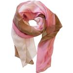 Posh Gear Damen Seiden Schal Chiffon Tri-Color, rosa aus 100% Seide