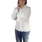 Posh Gear Damen Seidenbluse Collettoseta Bluse aus 100% Seide, weiß, Größe L