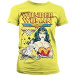 Gelbe Wonder Woman T-Shirts für Damen Größe XXL 