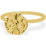 Reduzierte Goldene Antike Runde Vergoldete Ringe vergoldet für Damen Größe 50 