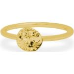 Reduzierte Goldene Antike Runde Vergoldete Ringe vergoldet für Damen Größe 52 