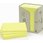 Gelbe Post-it Recycling Haftnotizen aus Papier 