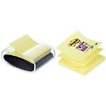 Gelbe Post-it Super Sticky Haftnotizspender aus Kunststoff 