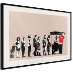 Poster - Banksy: Festival | 90x60 cm | Schwarzer Rahmen mit Passepartout