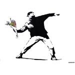 Banksy Poster mit Graffiti-Motiv aus Papier 42x59 