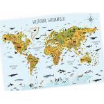 Bunte Weltkarte Poster mit Weltkartenmotiv 