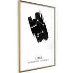 Poster - Zodiac: Libra I | 30x45 cm | Goldener Rahmen