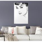 Posterlounge Wandbild, Audrey Hepburn No. 3, Premium-Poster