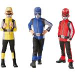 Gelbe Power Rangers Superheld-Kostüme aus Polyester für Kinder 
