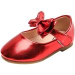 Rote Elegante Mary Jane Ballerinas für Kinder Größe 28 für Zeremonien 
