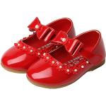 Rote Mary Jane Ballerinas für Kinder Größe 28 für Zeremonien 