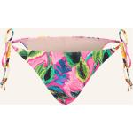 Pinke Blumenmuster Bikinihosen & Bikinislips mit Meer-Motiv aus Polyamid für Damen Größe S 