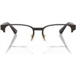 Braune Brillenfassungen aus Metall für Herren 