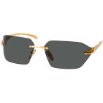 Goldene Prada Rechteckige Rechteckige Sonnenbrillen aus Metall für Herren 