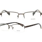 Braune Prada Brillenfassungen aus Metall für Herren 