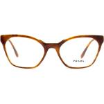 Goldene Prada Brillenfassungen aus Kunststoff für Damen 