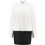 Weiße Prada Herbstkleider mit Reißverschluss aus Nylon für Damen Größe S 