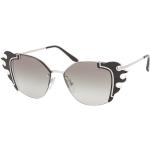 Silberne Prada Verspiegelte Sonnenbrillen aus Metall für Damen 