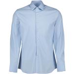 Blaue Unifarbene Casual Langärmelige Prada Herrenlangarmhemden aus Popeline Größe XL 