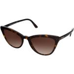 Braune Prada Rechteckige Cateye Sonnenbrillen aus Kunststoff 
