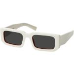 Weiße Prada Rechteckige Rechteckige Sonnenbrillen aus Kunststoff für Herren 
