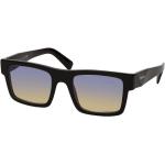 Schwarze Prada Quadratische Sonnenbrillen mit Sehstärke aus Kunststoff für Herren 