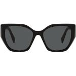 Schwarze Prada Rechteckige Rechteckige Sonnenbrillen aus Kunststoff für Damen 