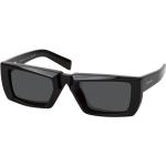 Schwarze Prada Rechteckige Rechteckige Sonnenbrillen aus Kunststoff für Herren 